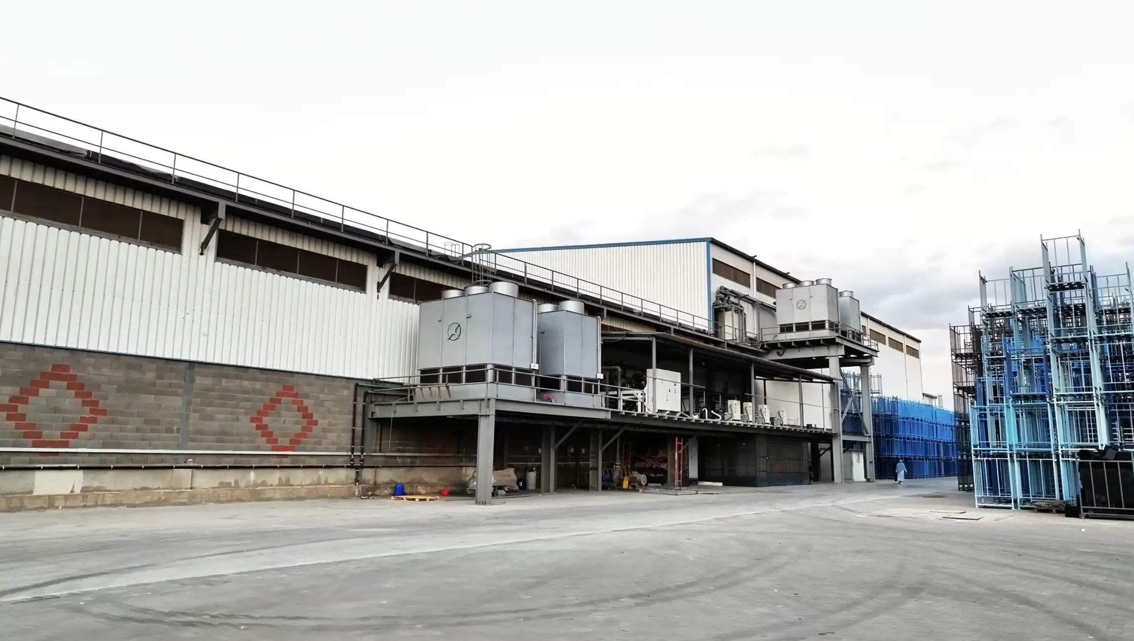 Flash freezing process at Al-Saad facility in Toukh, Egypt